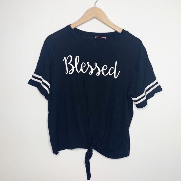 Ragdoll Tops - Ragdoll short sleeve blessed top, black size XL